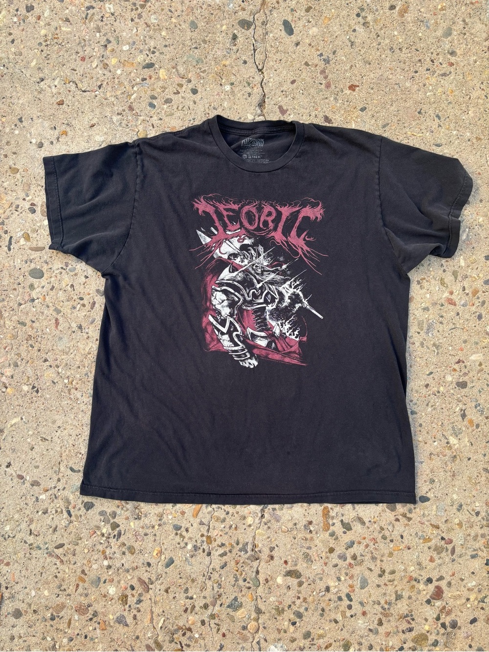 Extremely Rare Print Diablo Skeleton King Leoric Blizzard Ent. XL Graphic Tee